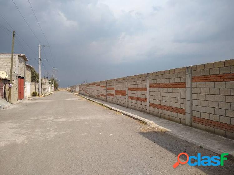 TERRENO EJIDAL EN VENTA SAN BARTOLITO CALIMAYA A 5 MIN DE