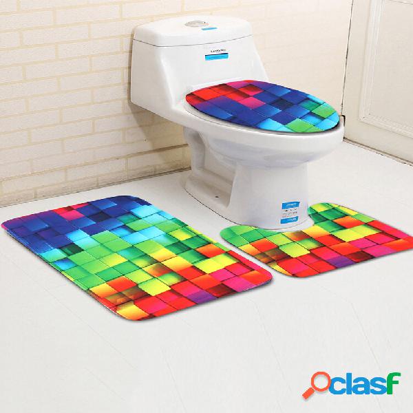 Tapete de banheiro antiderrapante com impressão de patente