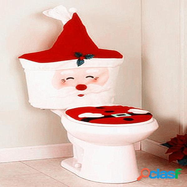 Tapete de capa de assento de sanita de Natal de Natal de ano