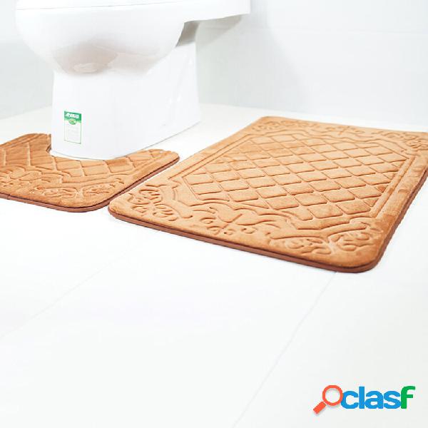 Tapetes de toalete impressos em 3D com padrão de lã