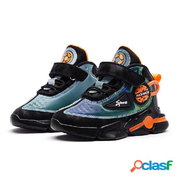 Tênis de basquete HOBIBEAR Boys Super Cool Comfy Non Slip