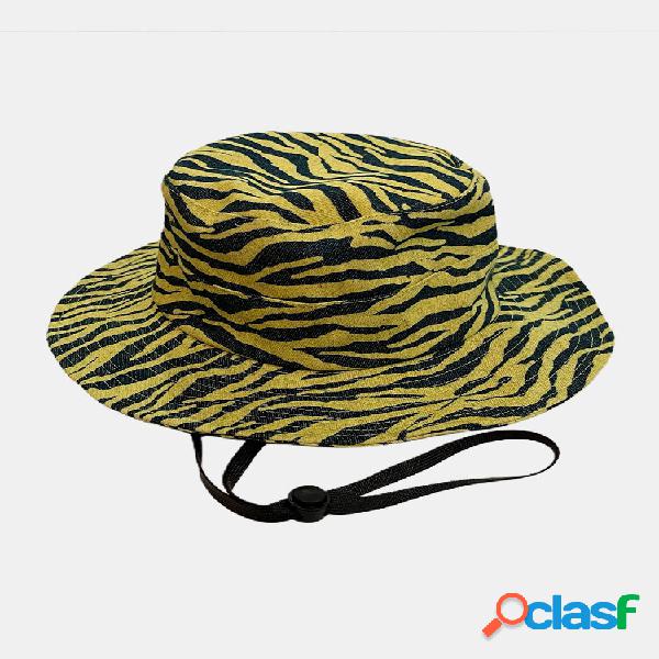 Unisex Stripe Padrão Balde ajustável para guarda-sol