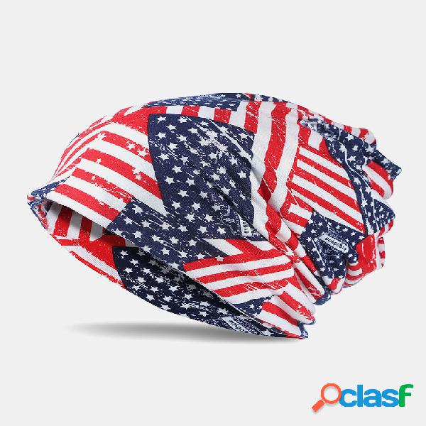 Unissex Dual-use Algodão American Flag Padrão Impressão