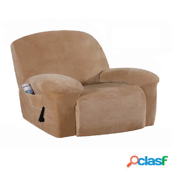 Velvet Soft Stretch Recliner Chair Cover Slipcover Protetor