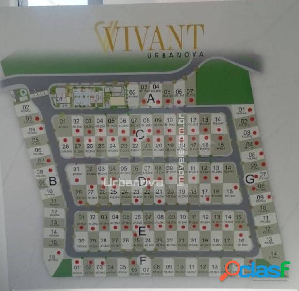 Vende Terreno Condomínio Vivant 451m² - Urbanova São