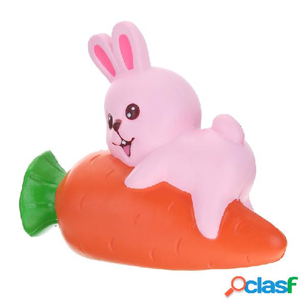 YunXin Squishy Rabbit Bunny Holding Carrot 13cm Slow Rising