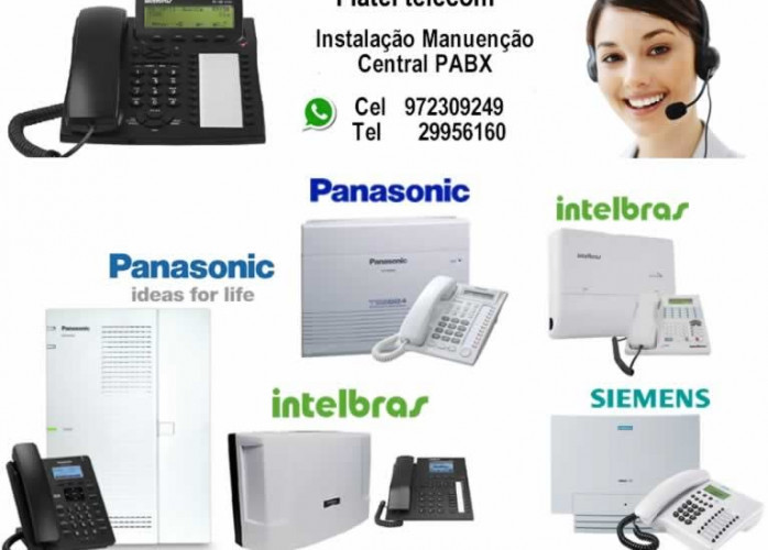 manutenção,instalação e suporte centrais PABX