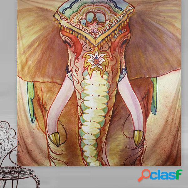 Colorful Elephant Indian Mandala Wall Hanging Tapestry