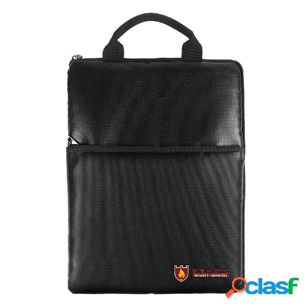IPRee® Fireproof Document Safe Bolsa Maleta à prova