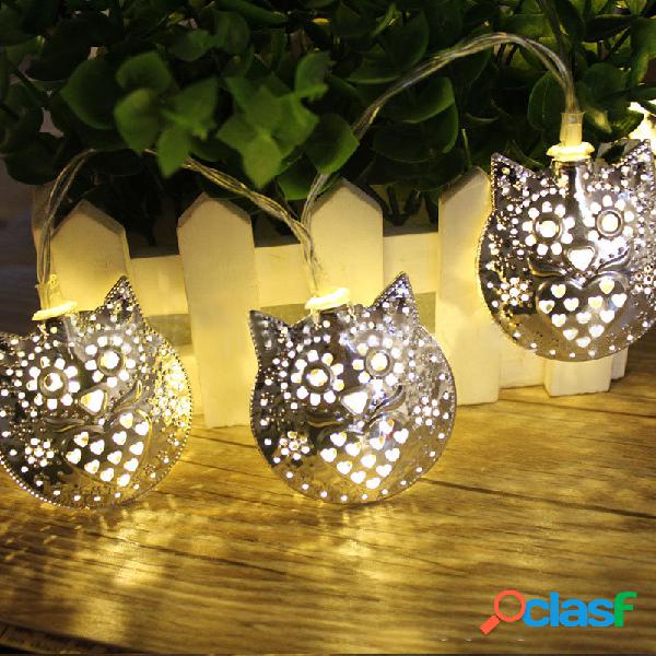 KCASA 1.8M 10 LED Metal Coruja String Lights LED Fairy