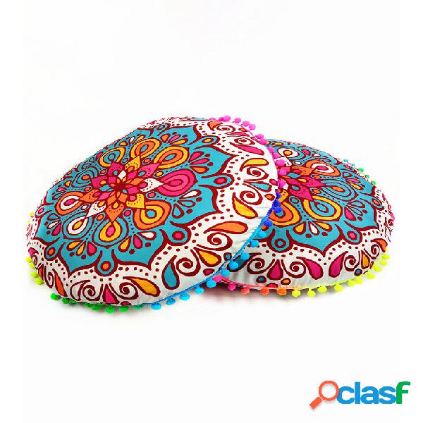 Mandala floral boêmia com gradiente redondo capa de