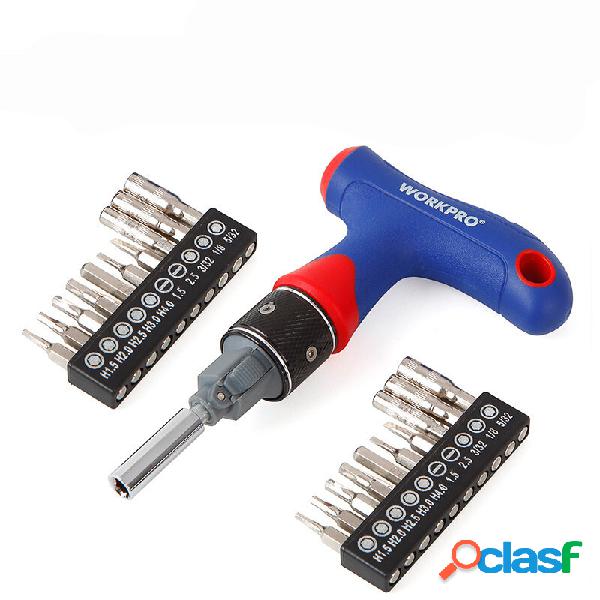 WORKPRO 21 em 1 Conjunto de Chave de Fenda de Precisão Dual