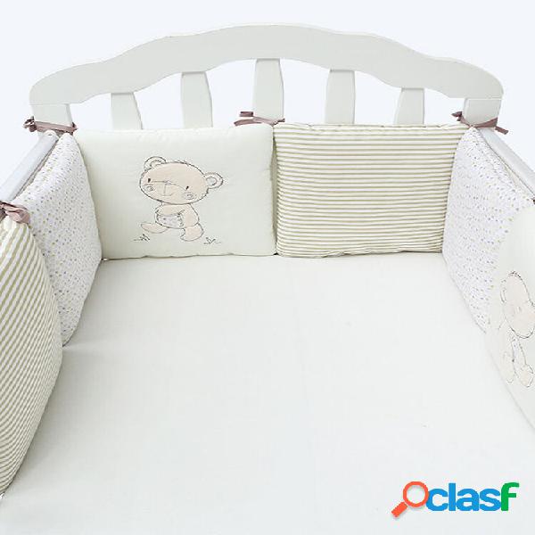 6 peças de berço infantil para bebê berço protetor de