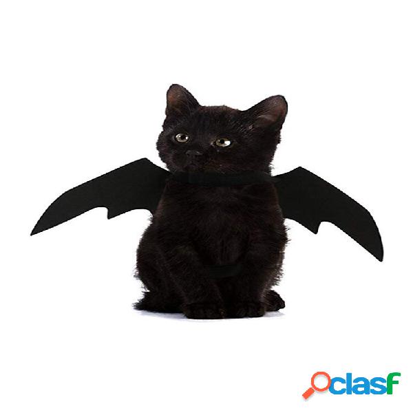 Animal de estimação de Halloween Cachorro traje de asas de