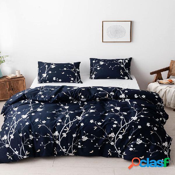 Conjunto de roupa de cama confortável com estampa de