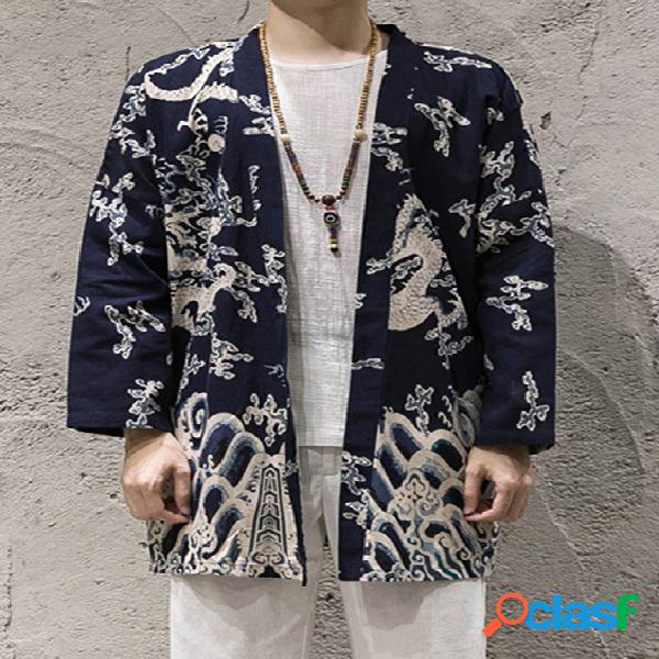 INCERUN Homens Casual All Over Print Color Block National