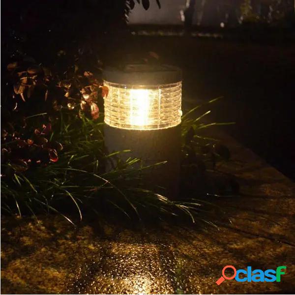 Jardim Solar Pedra Post Branco Quente Branco LED Luz Ao Ar