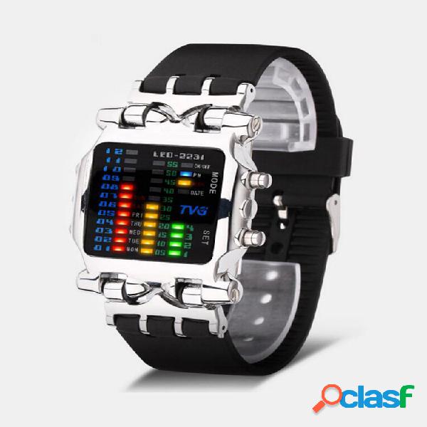 Binário LED Display Creative Ver Eletrônico moderno Veres