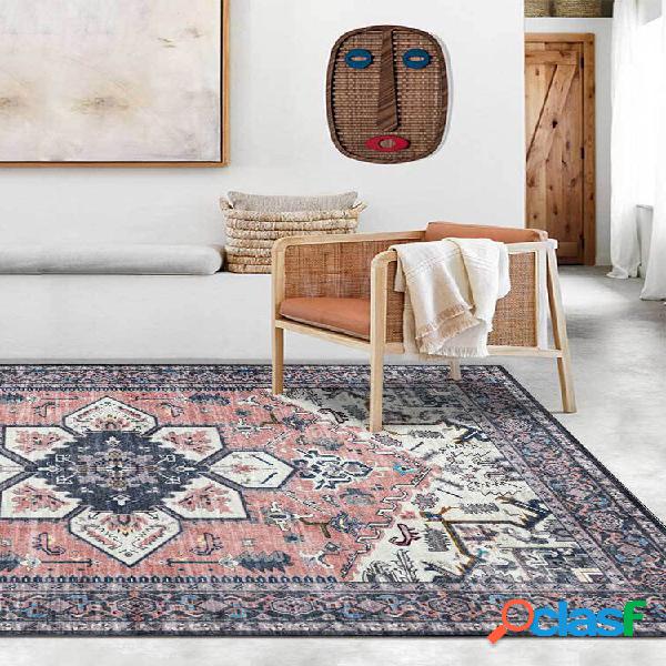 Nordic National Wind Flower Carpet Indian Modern Home Living