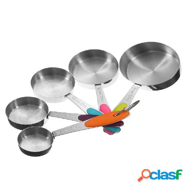 10pcs aço inoxidável medida colheres de medida de