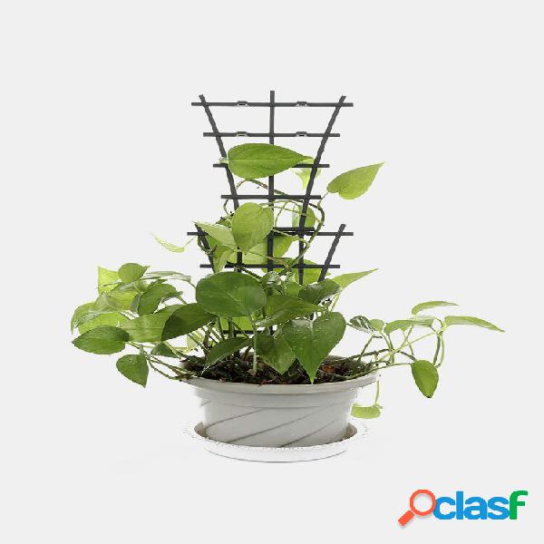 2/4/6 / 8PCS Jardim sobreposto de plástico Planta Suporte