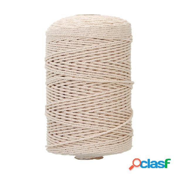 2mm 200M Macrame Algodão Corda Cordas DIY Ferramentas
