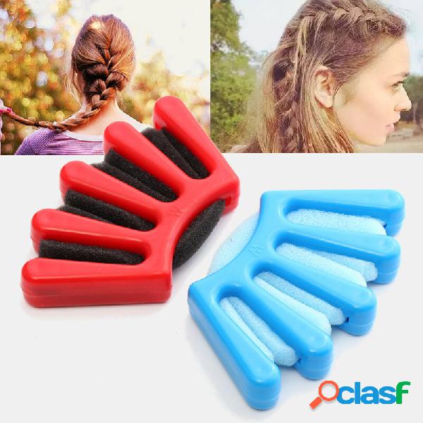 3 cores Five Fingers Design Lady Cabelo Braiding Tool Twist