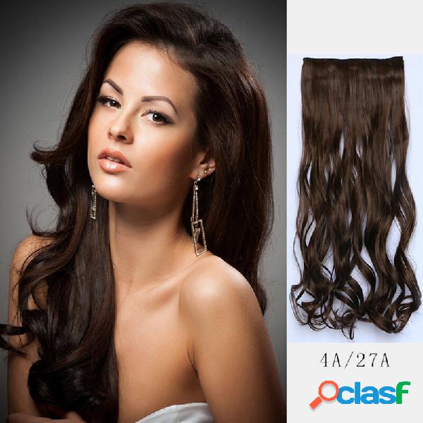 38 Cores Sintético Cabelo Extensões 5 Clips Falso Cabelo