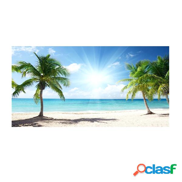 7x5FT Palm Tree Sun Praia Pano de fundo para estúdio de