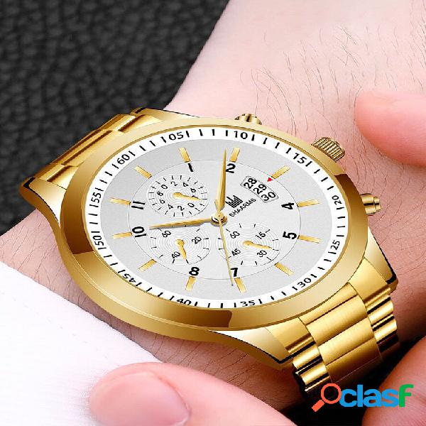 Alloy Steel Banda Business Calendar Men Casual Fashion