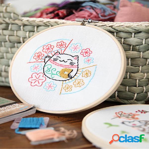 Desenhos animados DIY fitas bordados para iniciantes Kits de