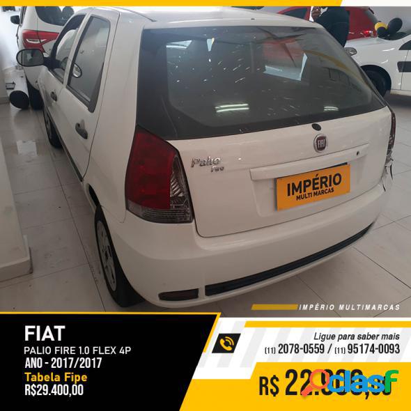 FIAT PALIO 1.0 TROFEO 1.0 FIRE FIRE FLEX 4P BRANCO 2017 1.0