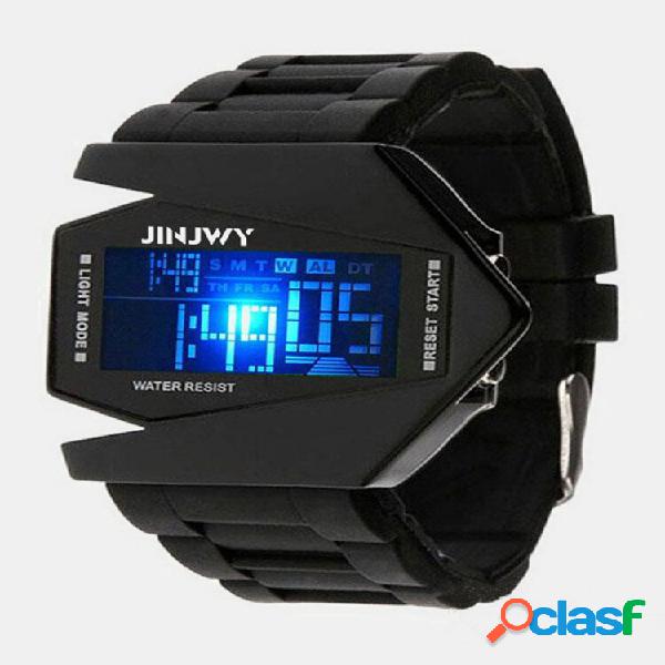 Multi-Function LED Display Men Watch Luminous Waterproof