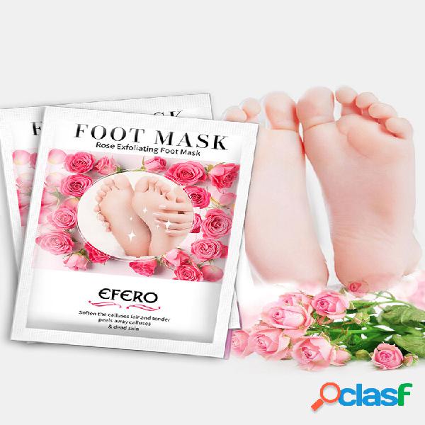 Pé Esfoliante Rosa Máscara Peeling Hidratante Pele Morta