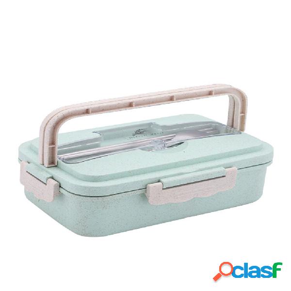 Recipiente de alimento Leakproof da palha do trigo da