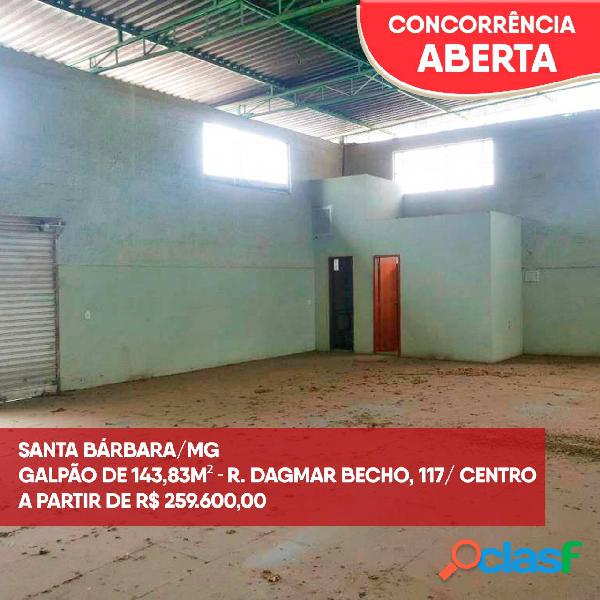 Santa Bárbara/MG - Galpão Comercial - Centro