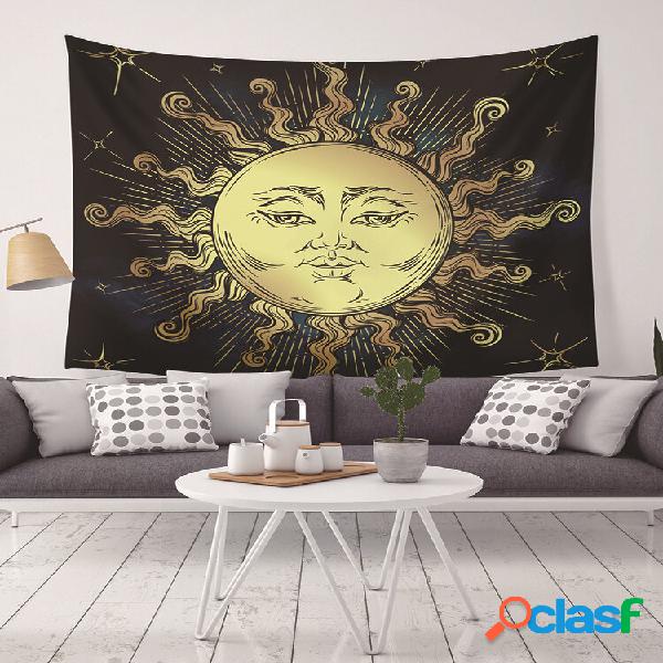Sun Moon Mandala Padrão Tapeçaria Tapeçaria Tapeçaria