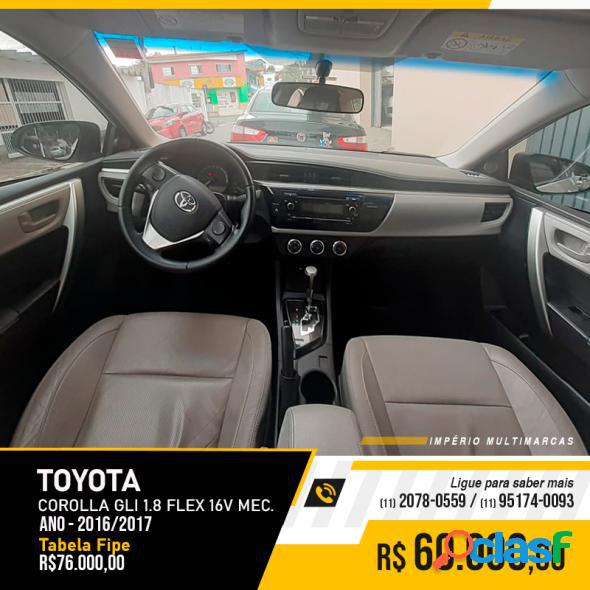 TOYOTA COROLLA GLI 1.8 FLEX 16V MEC. BRANCO 2017 1.8 FLEX