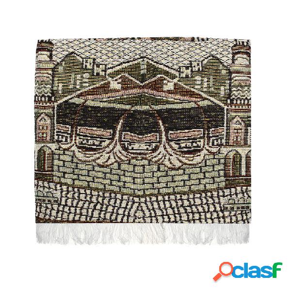Tapete de oração islâmico 110 x 70 cm Tapete de oração