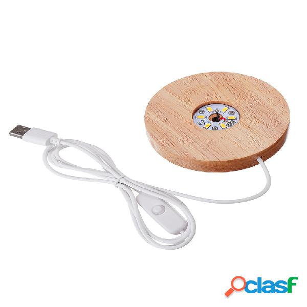 Troféu de interface USB de madeira maciça de