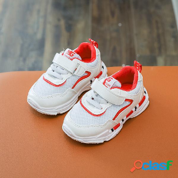 Unisex Kids Splicing Mesh Comfy Classic Sports Casual