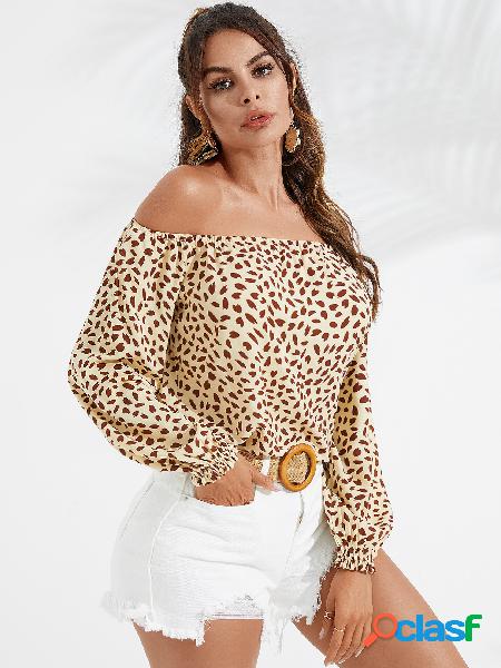 YOINS Blusa de manga comprida sem ombro