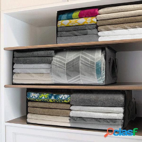 Armazenamento doméstico dobrável Bolsa Cobertores de roupa