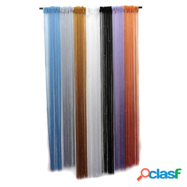 Glitter Crystal Balls Tassel String Line Porta Window