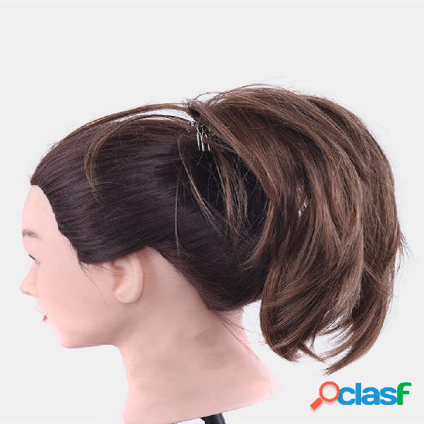 10 cores rabo de cavalo Cabelo extensões de fibra de alta