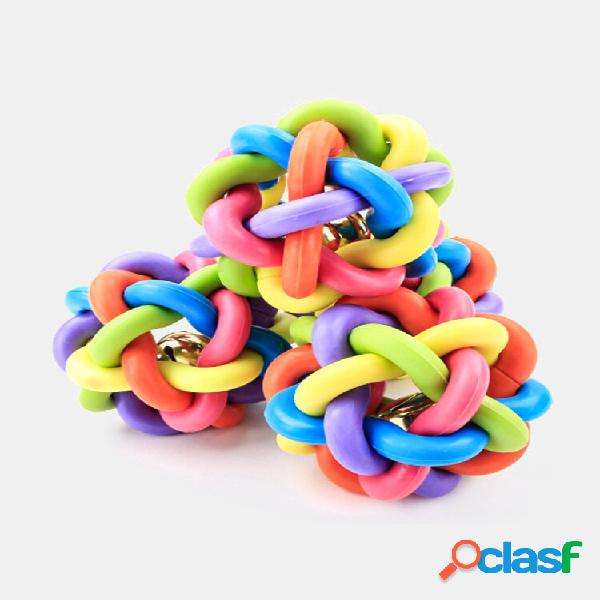 1Pc Squeaky Pet Cachorro Bola Brinquedos Para Pequenos
