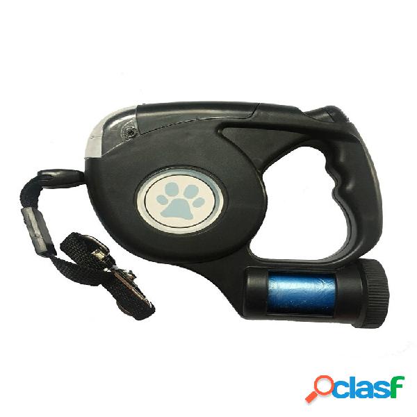4.5M Extendable Retrátil Pet Cachorro Lead Leash Led Light