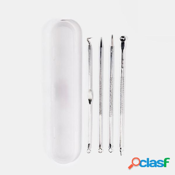 4 Pcs / Kit Agulha Kit Acne Beleza Removedor de Cravo