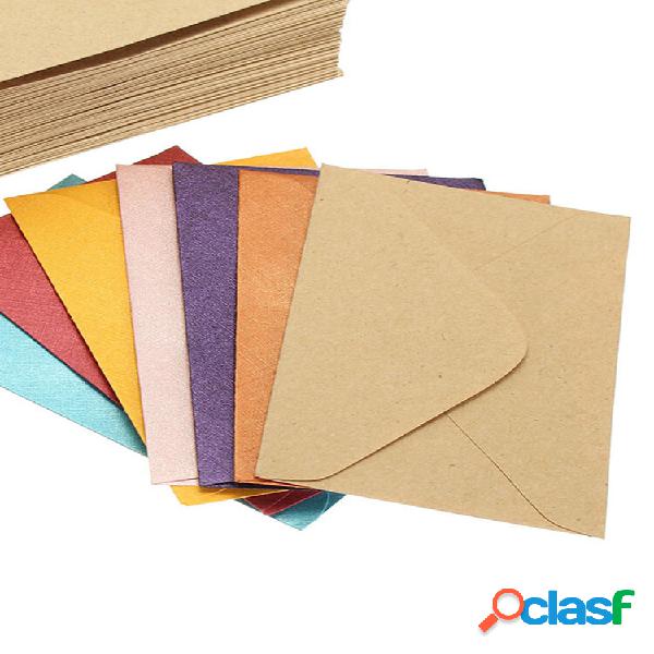 50 unidades vintage pequeno Colorful em branco mini