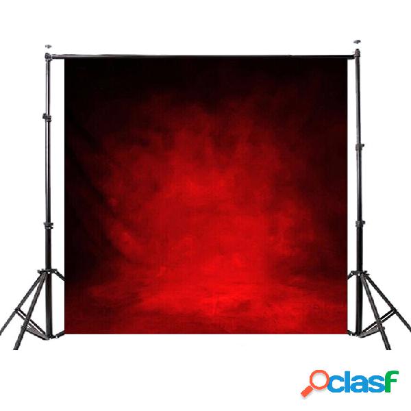 5x7FT Retro Red Photography Vinil Fundo Studio Photo